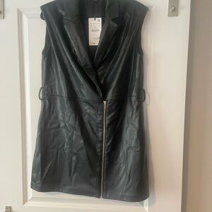 Zara Leather Mini dress